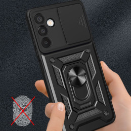 Tech-Protect CamShield Pro dėklas, skirtas Samsung Galaxy M15 5G - juodas