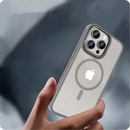 Tech-Protect MagMat 2 MagSafe dėklas iPhone 15 Pro - titano matinis