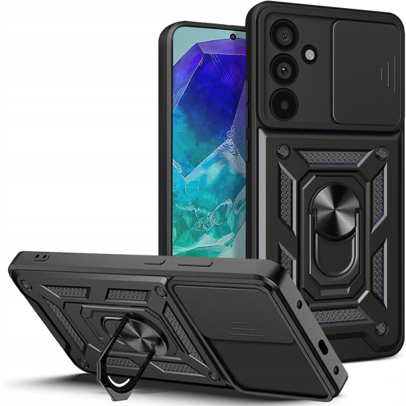 Tech-Protect CamShield Pro dėklas, skirtas Samsung Galaxy M55 5G - juodas