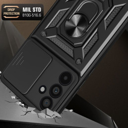 Tech-Protect CamShield Pro dėklas, skirtas Samsung Galaxy M55 5G - juodas