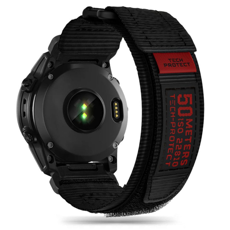 Tech-Protect Scout Pro dirželis, skirtas Garmin Fenix 5 / 6 / 6 Pro / 7 - juodas