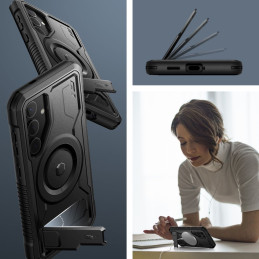 Tech-Protect Kevlar MagSafe+ dėklas Samsung Galaxy S24+ - juodas