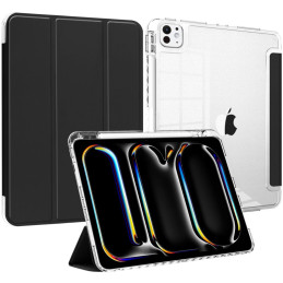 Tech-Protect SC Pen hibridinis dėklas, skirtas iPad Pro 13" 2024 - juodas ir skaidrus