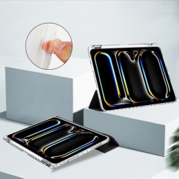 Tech-Protect SC Pen hibridinis dėklas, skirtas iPad Pro 13" 2024 - juodas ir skaidrus