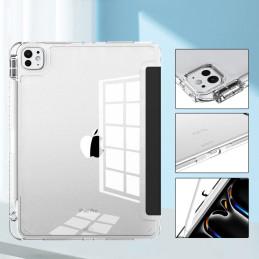 Tech-Protect SC Pen hibridinis dėklas, skirtas iPad Pro 13" 2024 - juodas ir skaidrus