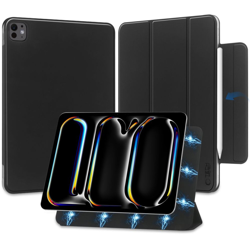 Tech-Protect SmartCase Magnetinis dėklas iPad Pro 13" 2024 - juodas