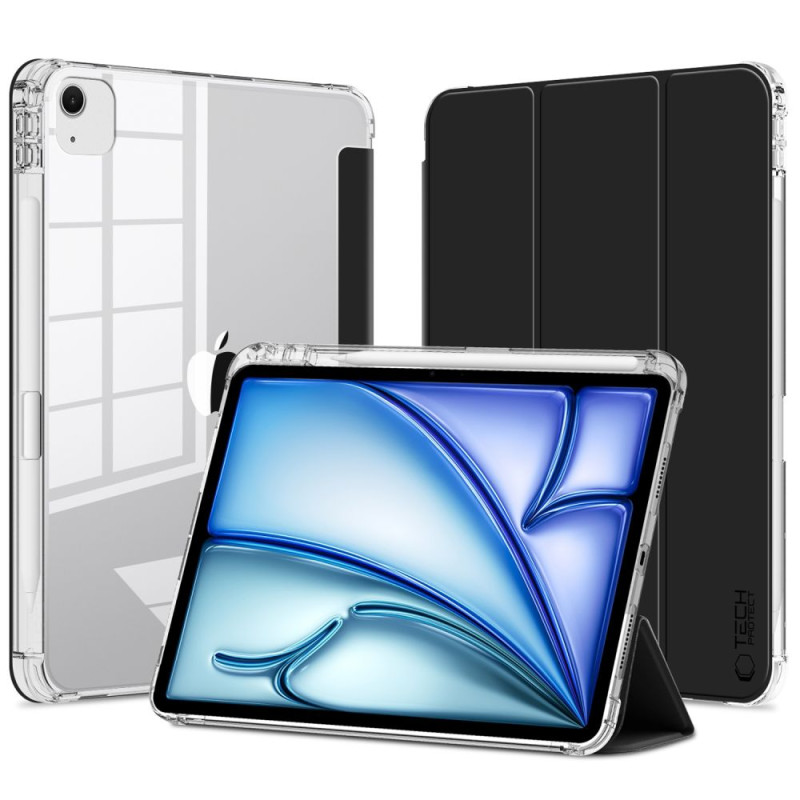 Tech-Protect SC Pen hibridinis dėklas, skirtas iPad Air 13" 2024 - juodas ir skaidrus