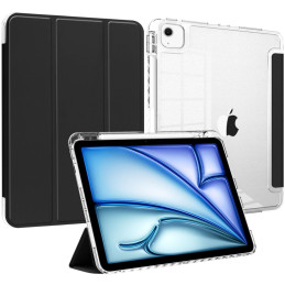 Tech-Protect SC Pen hibridinis dėklas, skirtas iPad Air 13" 2024 - juodas ir skaidrus