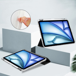 Tech-Protect SC Pen hibridinis dėklas, skirtas iPad Air 13" 2024 - juodas ir skaidrus