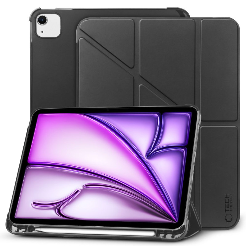 Tech-Protect SC Pen Origami dėklas iPad Air 13" 2024 - juodas