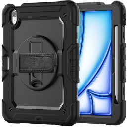 Tech-Protect Solid360 dėklas, skirtas iPad Air 11" 2024 - juodas