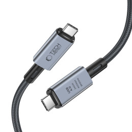 Tech-Protect UltraBoost Max USB-C 4.0 / USB-C 4.0 PD kabelis 240W 8K 40Gbps 2m – pilkas