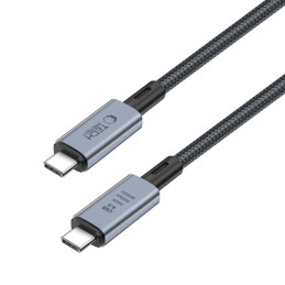 Tech-Protect UltraBoost Max USB-C 4.0 / USB-C 4.0 PD kabelis 240W 8K 40Gbps 2m – pilkas