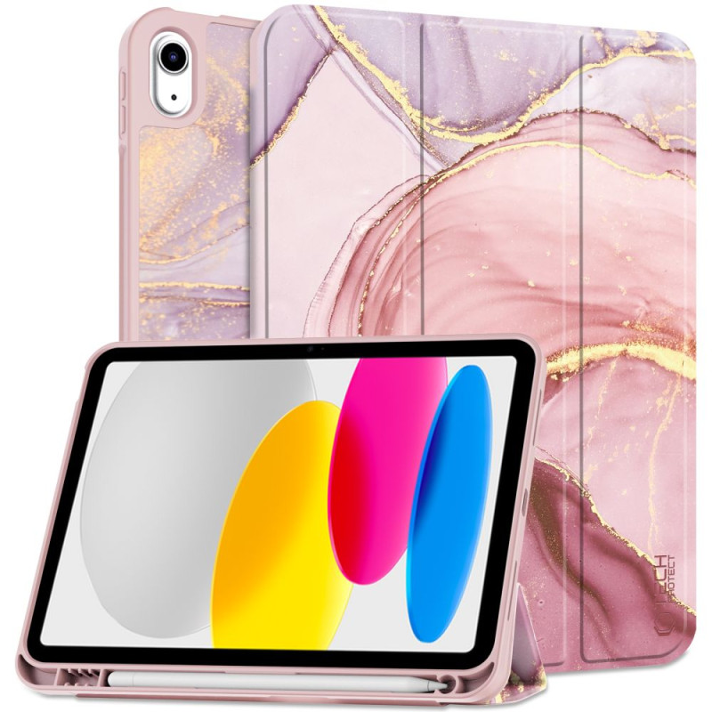 Tech-Protect SC Pen dėklas iPad 10,9" 2022 - rožinis marmuras