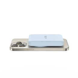 Tech-Protect LifeMag PB11 Powerbank su MagSafe 10000mAh 15W USB-C prievadu - mėlynas + USB-C laidas