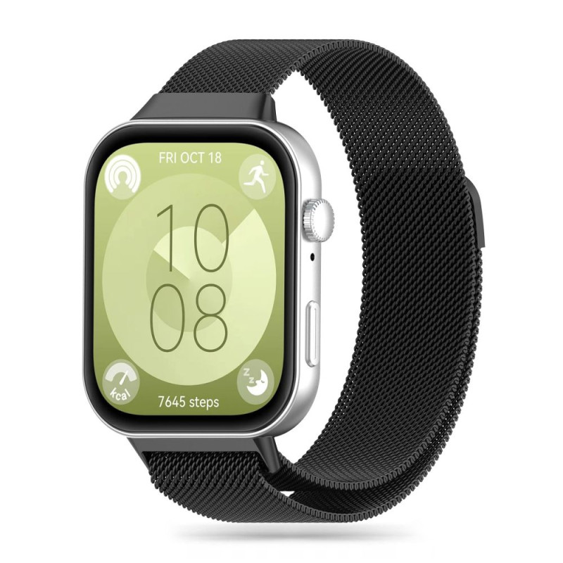 Tech-Protect MilaneseBand dirželis, skirtas Huawei Watch Fit 3 - juodas