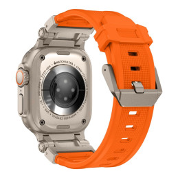 Tech-Protect Delta Pro dirželis, skirtas Apple Watch 4/ 5/ 6/ 7/ 8/ 9/ SE/ Ultra 1/ 2 (42/ 44/ 45/ 49 mm) – titano oranž...
