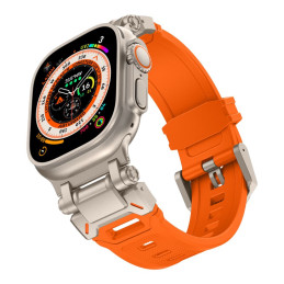 Tech-Protect Delta Pro dirželis, skirtas Apple Watch 4/ 5/ 6/ 7/ 8/ 9/ SE/ Ultra 1/ 2 (42/ 44/ 45/ 49 mm) – titano oranž...