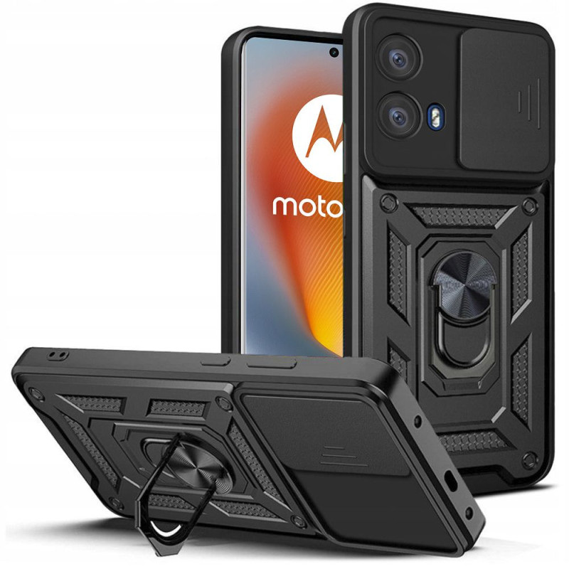 Tech-Protect CamShield Pro dėklas, skirtas Motorola Edge 50 Fusion 5G - juodas