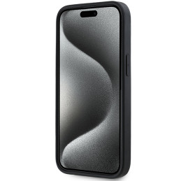 DKNY 3D guminis kartotinis dėklas, skirtas iPhone 15 / 14 / 13 - juodas