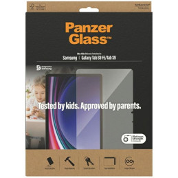 PanzerGlass itin platus grūdintas stiklas, skirtas Samsung Galaxy Tab S9 / S9 FE