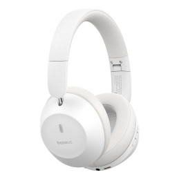 Baseus Bass 30 Max į ausis įdedamos Bluetooth 5.3 belaidės ausinės – baltos