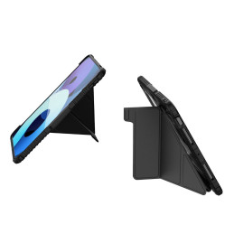 Nillkin Bumper Leather Case Pro dėklas, skirtas iPad Pro 11" 2024 - juodas