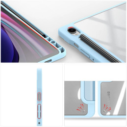 Dux Ducis Toby dėklas su atvartu ir stovu Samsung Galaxy Tab S9 / S9 FE - mėlynas