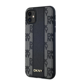 DKNY odinis languotas monofoninio rašto MagSafe dėklas, skirtas iPhone 11 / Xr – juodas