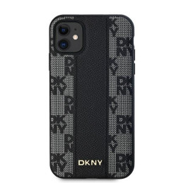 DKNY odinis languotas monofoninio rašto MagSafe dėklas, skirtas iPhone 11 / Xr – juodas