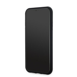 DKNY odinis languotas monofoninio rašto MagSafe dėklas, skirtas iPhone 11 / Xr – juodas