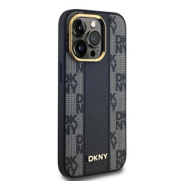 DKNY odinis languotas monofoninis dėklas „MagSafe“, skirtas iPhone 13 Pro / 13 – juodas