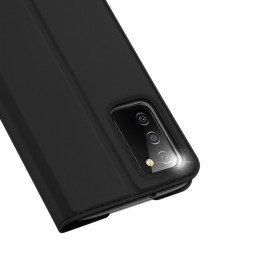 Dux Ducis Skin Pro dėklo dėklo dangtelis su atvartu, skirtas Samsung Galaxy A03s juodas