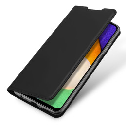 Dux Ducis Skin Pro dėklo dėklo dangtelis su atvartu, skirtas Samsung Galaxy A03s juodas