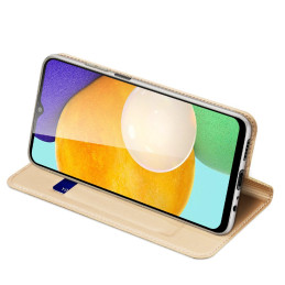 Dux Ducis Skin Pro dėklo dėklo dangtelis su atvartu, skirtas Samsung Galaxy A03s auksui