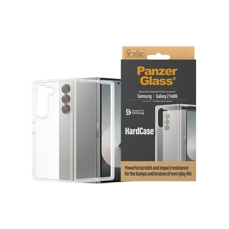 PanzerGlass HardCase dėklas, skirtas Samsung Galaxy Z Fold 6 - skaidrus