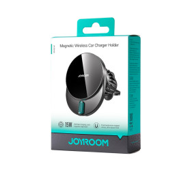 Joyroom JR-ZS409 magnetinis laikiklis su 15W indukciniu įkrovikliu automobilio orlaidei - juodas