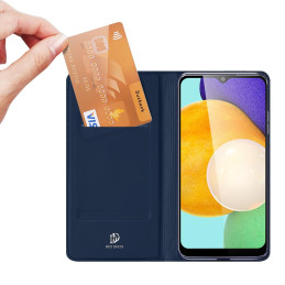 Dux Ducis Skin Pro dėklo dėklo dangtelis su atvartu, skirtas Samsung Galaxy A03s mėlynai