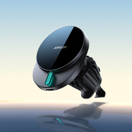 Joyroom JR-ZS409 magnetinis laikiklis su 15W indukciniu įkrovikliu automobilio orlaidei - juodas