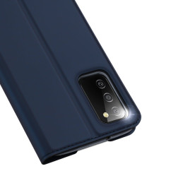 Dux Ducis Skin Pro dėklo dėklo dangtelis su atvartu, skirtas Samsung Galaxy A03s mėlynai