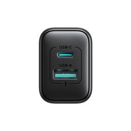 Joyroom JR-TCF13 tinklo įkroviklis USB-C / USB-A 25W SFC / PPS / PD - juodas