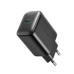 Joyroom JR-TCF23 tinklo įkroviklis USB-C 25W SFC / PPS / PD - juodas + USB-C / USB-C laidas 1m