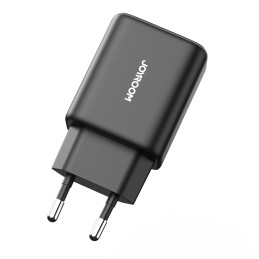Joyroom JR-TCF23 tinklo įkroviklis USB-C 25W SFC / PPS / PD - juodas + USB-C / USB-C laidas 1m