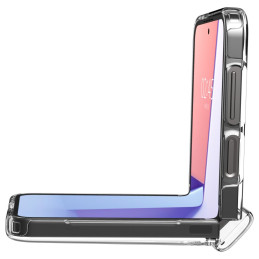 Spigen Ultra Hybrid Pro dėklas, skirtas Samsung Galaxy Z Flip 6 - skaidrus