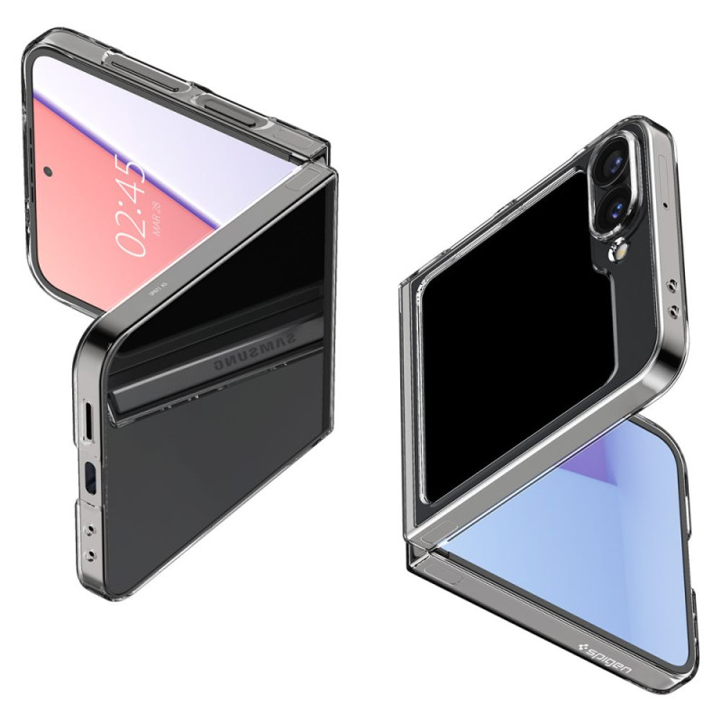 Spigen Airskin dėklas, skirtas Samsung Galaxy Z Flip 6 - skaidrus