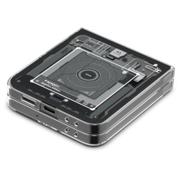 Spigen Airskin dėklas, skirtas Samsung Galaxy Z Flip 6 - tamsiai pilkas (Zero One modelis)