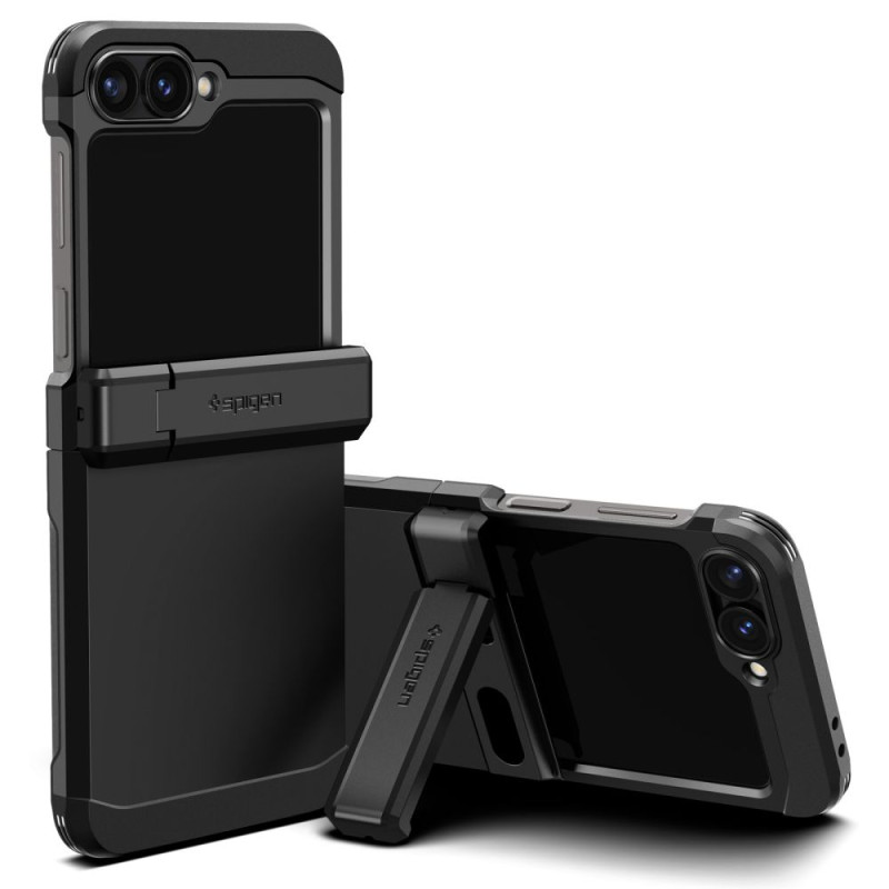 Spigen Tough Armor Pro dėklas, skirtas Samsung Galaxy Z Flip 6 - juodas