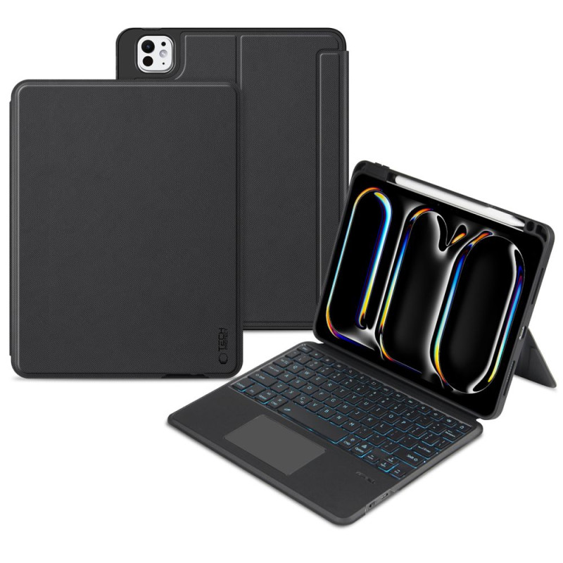 Tech-Protect SC Mag Pen + klaviatūros dėklas iPad Pro 11" 5 kartos (2024) - juodas