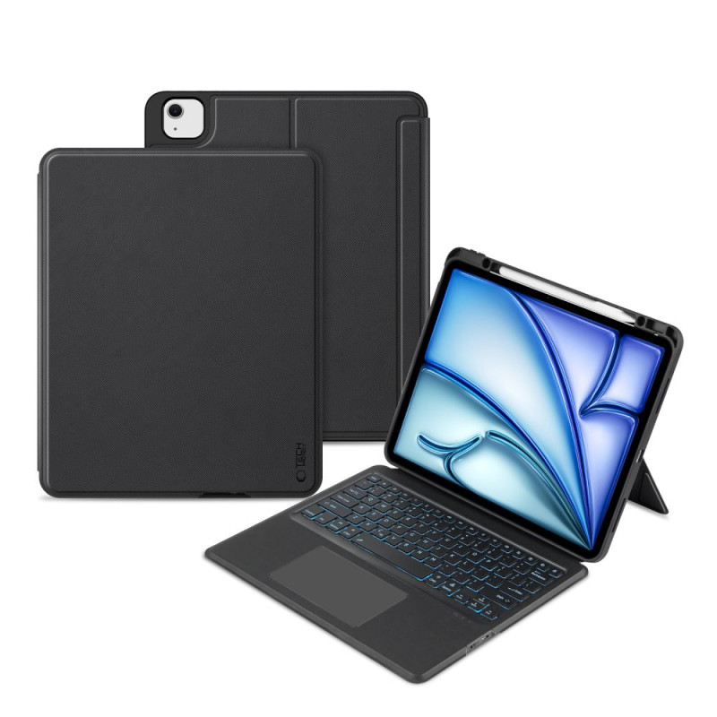 Tech-Protect SC Mag Pen + klaviatūros dėklas, skirtas Apple iPad Air 13" (2024) - juodas