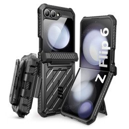 Unicorn Beetle Pro Supcase dėklas, skirtas Samsung Galaxy Z Flip 6 – juodas